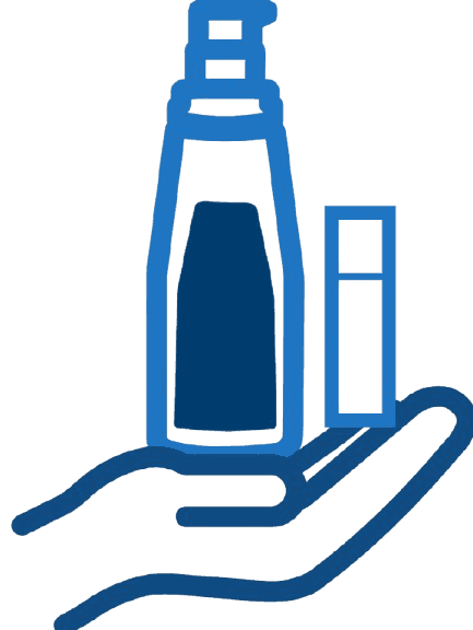 Interchangeable pump and sachet